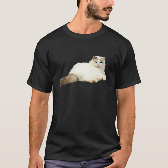Süße Ragdoll-Katze   1 T-Shirt (Vorderseite)