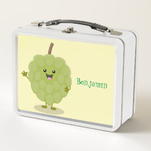 Süße Rahmapfel Cherimoya Cartoon Metall Brotdose