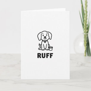 Süße rauhe Hundekarte Karte