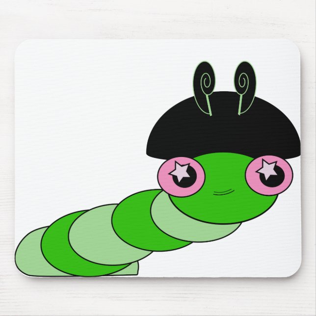 Süße Raupe Mousepad (Vorne)