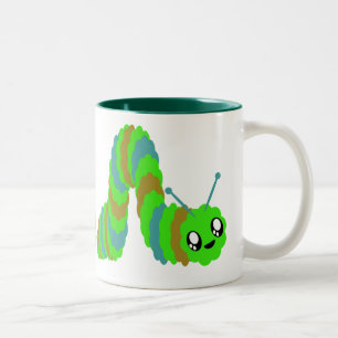 SÜßE RAUPEN FLUFFIGER FREUND ZWEIFARBIGE TASSE