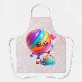 Süße Regenbogen-Barista-Schürze Schürze