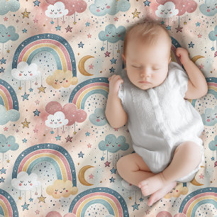 Süße Regenbogen-Decke Baby Shower Geschenk Freude Fleecedecke
