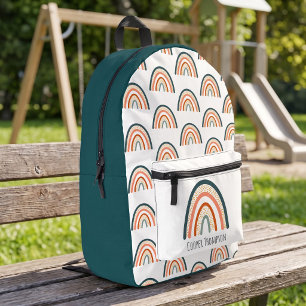 Süße Regenbogen-Jungs Bedruckter Rucksack