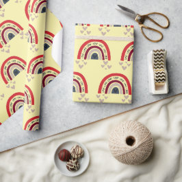 Süße Regenbogen Valentinstag Mug Verpackungspapier Geschenkpapier