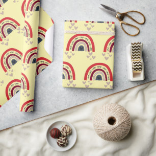 Süße Regenbogen Valentinstag Mug Verpackungspapier Geschenkpapier