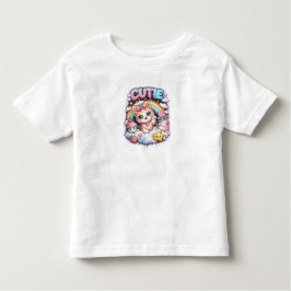 Süße Regenbogenkatze Niedliche Kawaii Kleinkind Be T-shirt