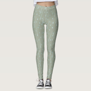 Süße Regentropfen Olivgrün an einem regnerischen T Leggings