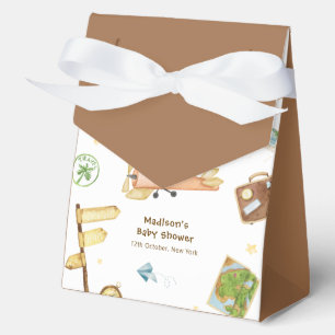 Süße Reise um die Welt Flugzeug Baby Shower  Geschenkschachtel