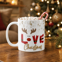 Süße Rentiere LIEBEN Weihnachtsfeiertage