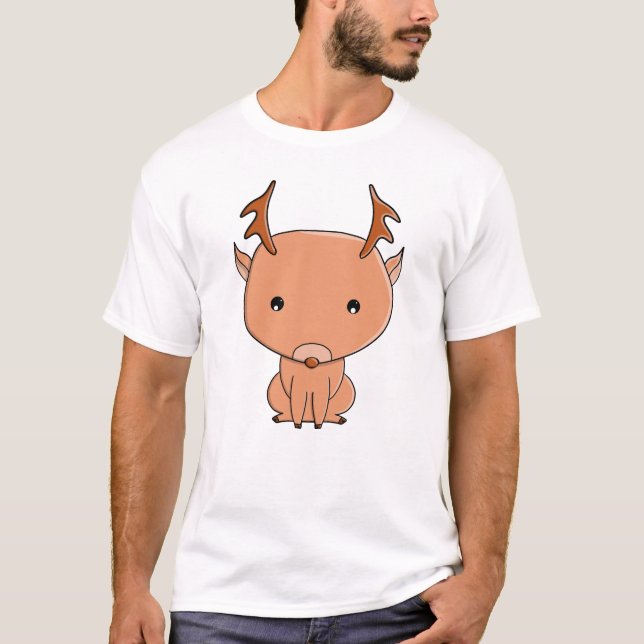 Süße Rentiere T-Shirt (Vorderseite)