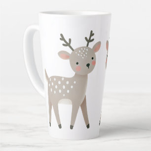 Süße Rentierzeichnung Weihnachten Milchtasse