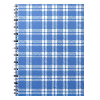 Süße Retro-Blau-Gingham-Karo-Muster Notizblock