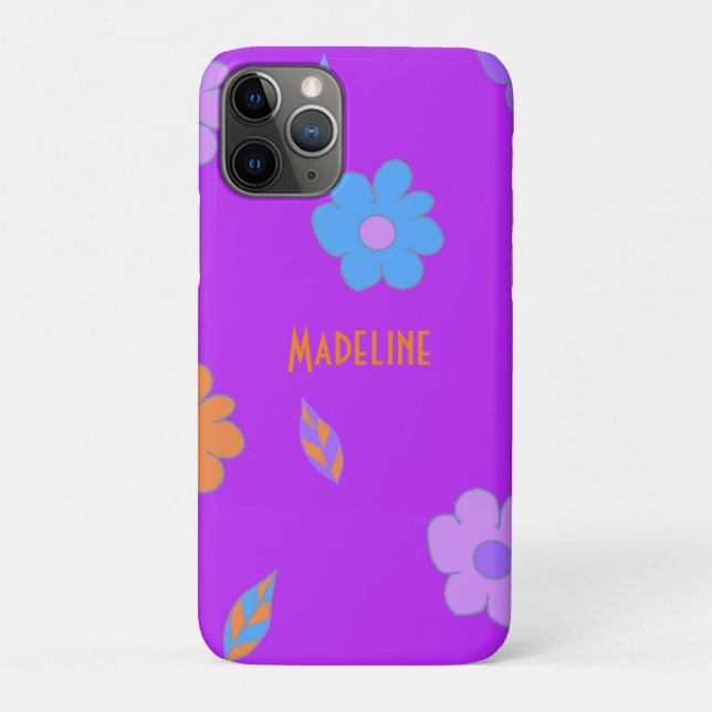 Süße Retro-Blume Case-Mate iPhone Hülle (Rückseite)
