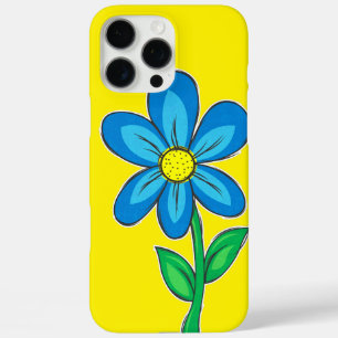 Süße Retro-Blumenillustrationszeichnung iPhone 16 Pro Max Hülle
