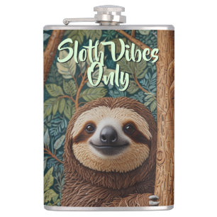 Süße Retro-Boho-Faulheits-Vibes only Flachmann