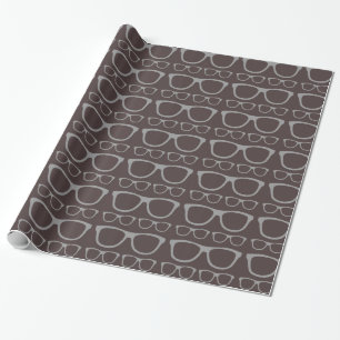 Süße Retro-Brillen-Hipster Geschenkpapier