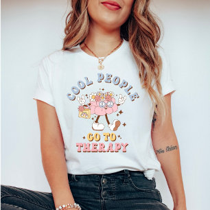 Süße Retro-Cool-People-Gehen-zur-Therapie T-Shirt