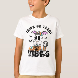 Süße Retro-Geister-Stimmung für Halloween bei Kind T-Shirt