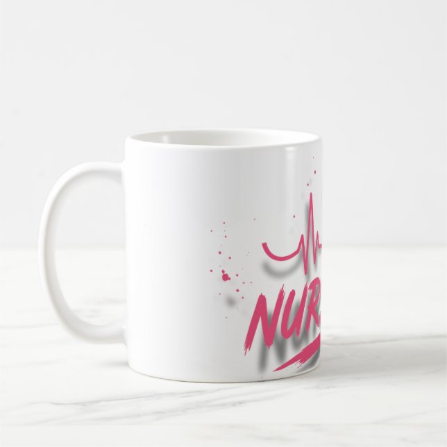 Süße Retro-Krankenschwester-Leben-Gradient-Tasse  Kaffeetasse (Links)