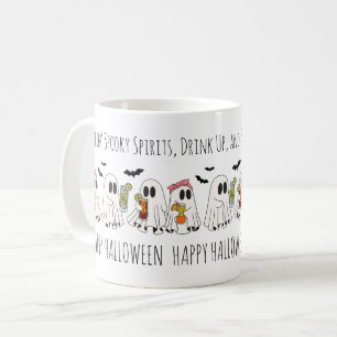 Süße Retro-lustige Zitat-Fledermäuse Frohes Hallow Kaffeetasse