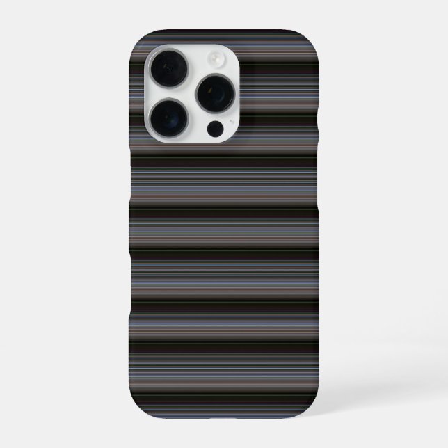 Süße retro moderne Streifen iPhone Hülle (Rückseite)