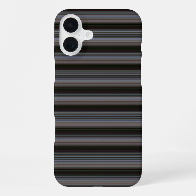 Süße retro moderne Streifen iPhone Hülle (Rückseite)