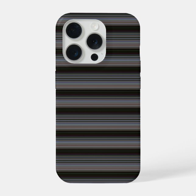 Süße retro moderne Streifen iPhone Hülle (Rückseite)