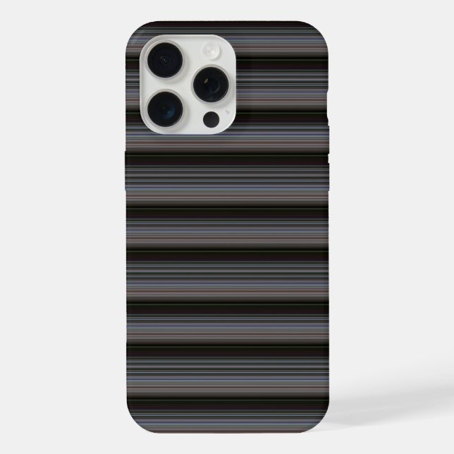 Süße retro moderne Streifen iPhone Hülle (Rückseite)