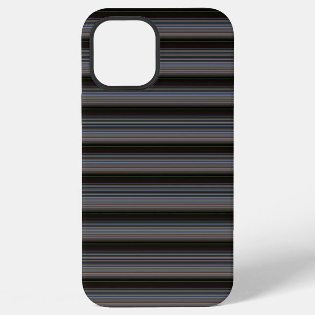 Süße retro moderne Streifen iPhone Hülle (Rückseite)