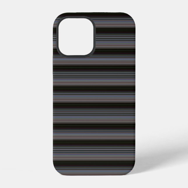 Süße retro moderne Streifen iPhone Hülle (Rückseite)