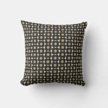 Süße Retro-Pop-Blume Schwarz Gold Weihnachten Feie