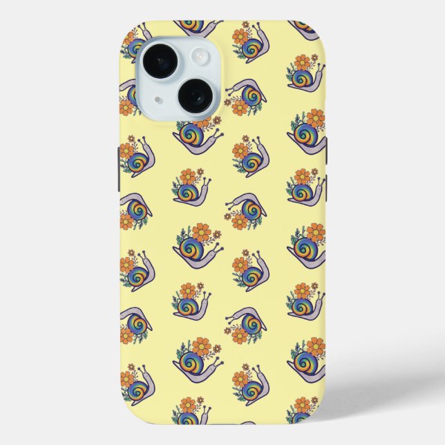 Süße Retro-Regenbogen-Schnecken-Apple-iPhone-Hülle Case-Mate iPhone Hülle (Rückseite)