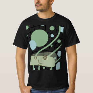 Süße Retro-Roboter-Kunst Grafik Schwarzes T-Shirt