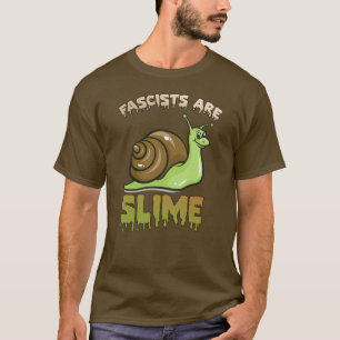 Süße Retro-Schnecke - Faschisten sind Schleim T-Shirt