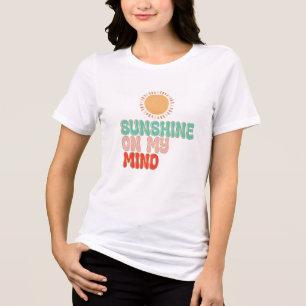 Süße Retro-Sonne auf meinem Verstand Sommerstrand Tri-Blend Shirt
