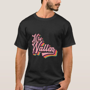 Süße Retro Vintage Lustige Ehefrau Rosa Name Zukün T-Shirt