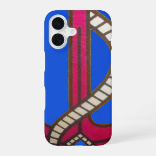 Süße Retro-Vintage-Navy-Blue-Anker-Kunst-Design iPhone 16 Hülle