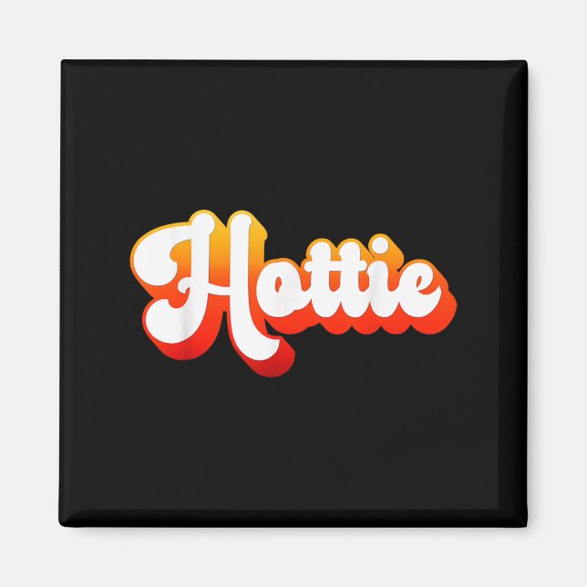 Süße Retro-Vintage-Schönheit Magnet (Vorne)