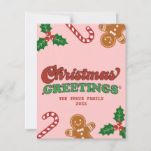 Süße Retro-Weihnachtsgrüße