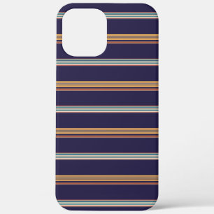Süße retroblaue Streifen Case-Mate iPhone Hülle