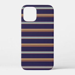 Süße retroblaue Streifen Case-Mate iPhone Hülle