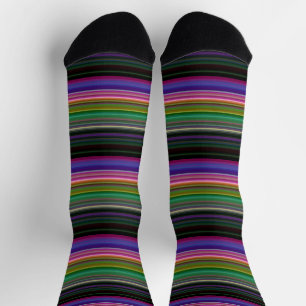 Süße retrofarbene Streifen Socken
