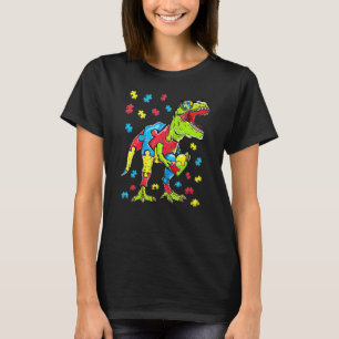 Süße Rex Dinosaurier Sonnenbrille Autismus-Bewusst T-Shirt