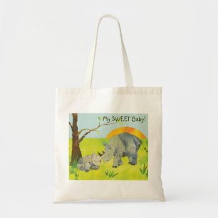 Süße Rhinos-Baby-Windel Tragetasche