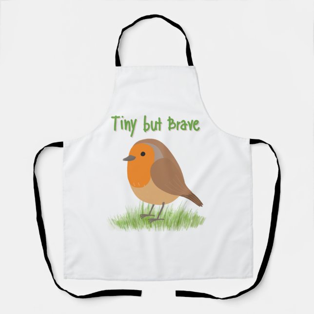 Süße Robin-Vogel-Schürze als Geschenk Schürze (Vorderseite)