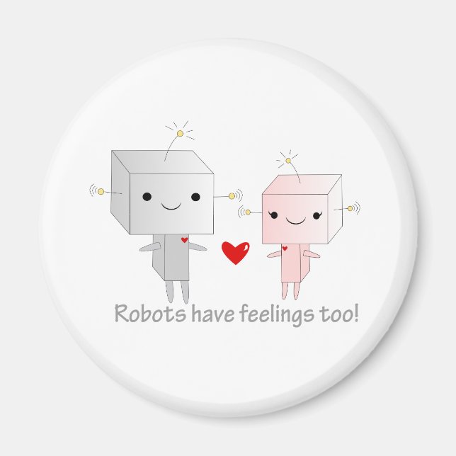 Süße Roboter Magnet (Vorne)