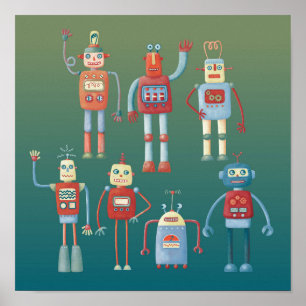 Süße Roboter Poster
