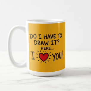 Süße romantische Typografie-Kunst Kaffeetasse