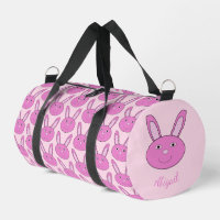 Süße rosa Baby-Mädchen-Hasen-Gesicht-Feder-Tasche